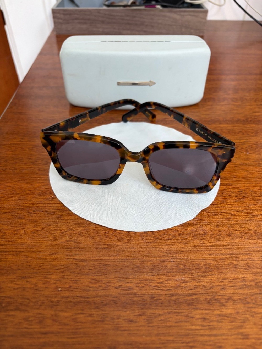 Karen Walker tortoise sunglasses